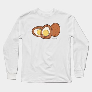 Scotch Egg Food Art Drawing Long Sleeve T-Shirt